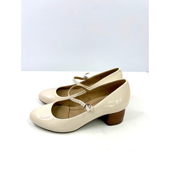 Earth Women's Rumer Mary Jane Block Heel Pumps Size 6.5M Ivory NWT and BOX - Picture 4 of 6